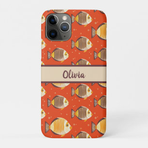 Modern Tropical Fish Pattern  iPhone 11 Pro Case