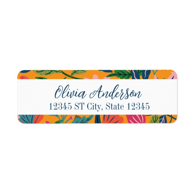 Modern Tropical Floral Pattern (Front)