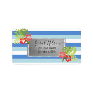 Modern Tropical, Hibiscus Label