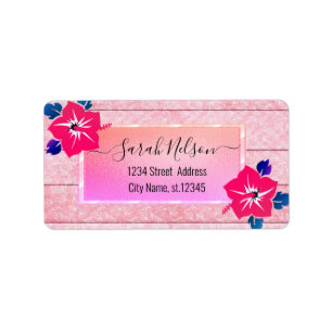 Modern Tropical, Hibiscus Label