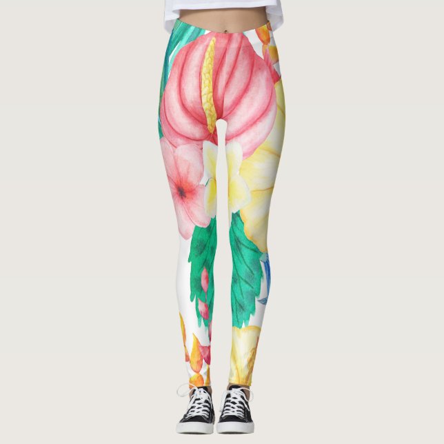 Modern Tropical Leggings (Front)
