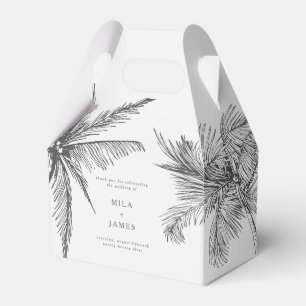  Modern Tropical Minimalist Custom Wedding  Favor Box