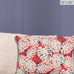 Modern Tropical Monstera Pattern Accent Pillow<br><div class="desc">Elevate your bedroom decor with our Modern Tropical Monstera Pattern Accent Pillow in Navy and Coral. This stylish and high-quality accent pillow pillowcase features a serene combination of tranquil colours and the vibrant charm of monstera leaves. It's the perfect addition to your coastal-themed bedroom, living room, beach house, or anyone...</div>