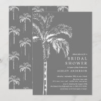 Modern Tropical Palm Tree Bridal Shower