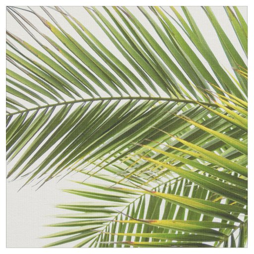 palm tree leaves fabric