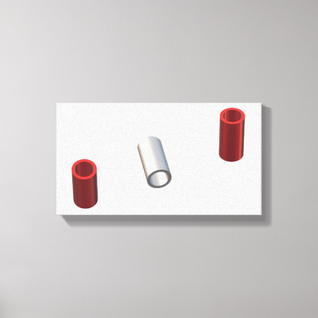 Modern Tubes Canvas Print (Front)