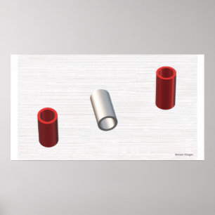 Modern Tubes Poster