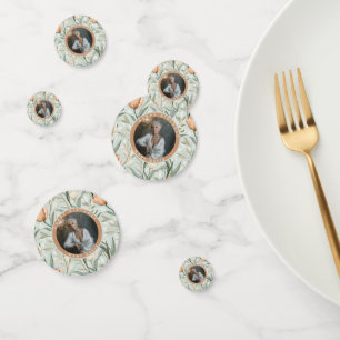 Modern Tulip Floral 90Th Birthday Confetti