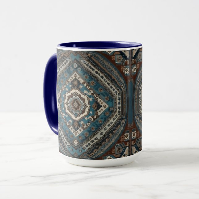 Modern Turkish Beautiful Old Pattern Collection Mug (Front Left)