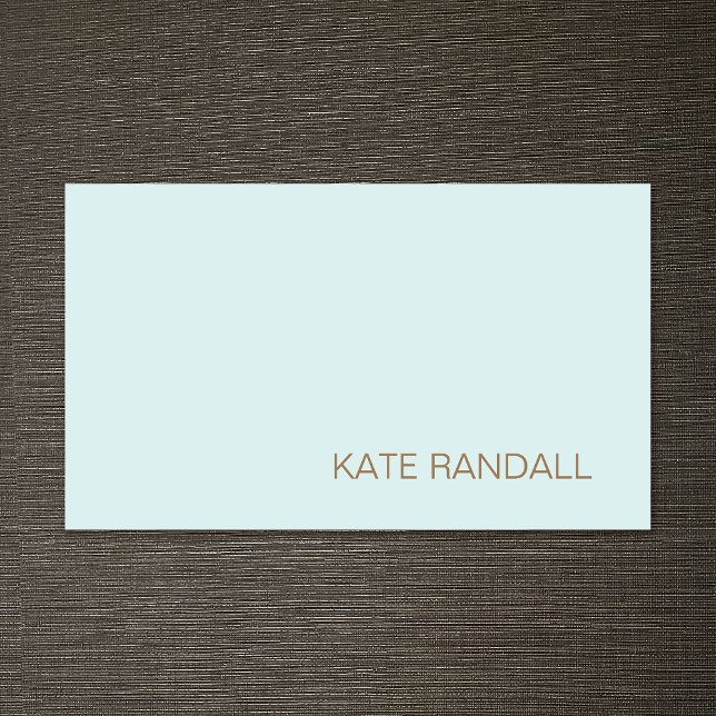 MODERN Turquoise Blue Beauty Salon Professional Business Card (Creator Uploaded)