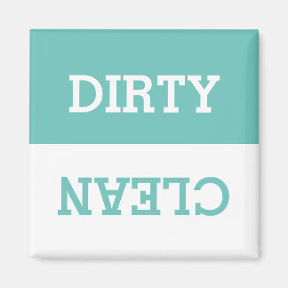 Modern Turquoise Dirty/Clean Magnet for Dishwasher