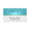 Modern Turquoise Faux Glitter Drips Luxury