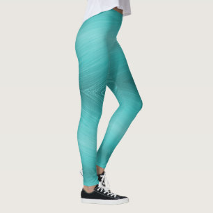 Modern Turquoise Leggings