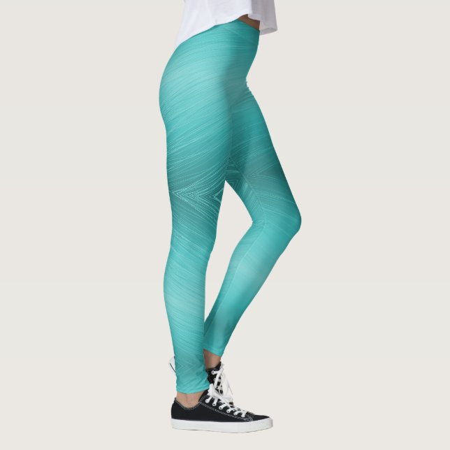 Modern Turquoise Leggings (Right)