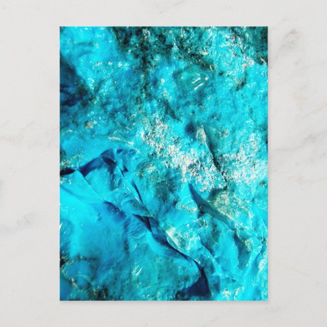 Modern Turquoise Marble Stone Postcard (Front)