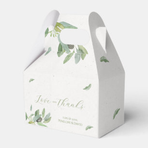 Modern Tuscany Olive Leaves Branch Favor Box