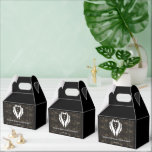Modern Tuxedo Art Deco Bachelor Party Favor Box<br><div class="desc">Modern Tuxedo Art Deco Bachelor Party featuring elegant white tuxedo on a faux gold black Art Deco pattern. See more inspirations in my Wedding Gifts Etched Glasswares Collection.</div>