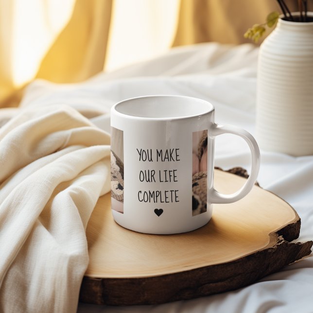 Modern Two Photo | You Make Our Life Complete  Mug (Creator Uploaded)