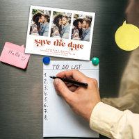 Modern Typography 3 Photo Save the Date