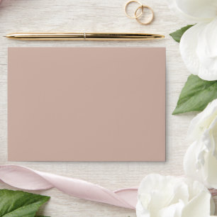 Modern Typography Blush Pink Minimalist Wedding Envelope
