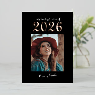 Modern Typography Bold 2026 Photo Graduation