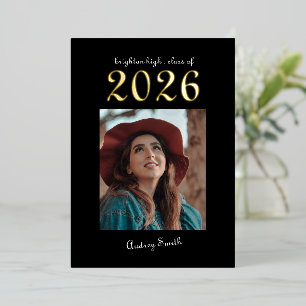 Modern Typography Bold 2026 Photo Graduation 