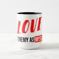 Modern Typography Deisgn "Love My Enemy" Phrases