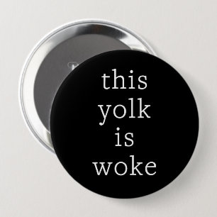 Modern Typography Egg Trending Funny Humour 4 Inch Round Button