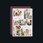 Modern Typography Family Photo Red Christmas Card<br><div class="desc">Spread Christmas vibes with this simple,  minimalist holiday card! Featuring a stylish modern design,  it's the perfect template to showcase your family photo. Create your own custom Christmas card that blends elegance and trendy minimalism. Perfect for anyone who loves a clean,  modern look for the holidays.</div>