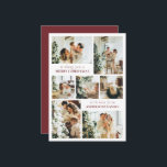 Modern Typography Family Photo Red Christmas Card<br><div class="desc">Spread Christmas vibes with this simple,  minimalist holiday card! Featuring a stylish modern design,  it's the perfect template to showcase your family photo. Create your own custom Christmas card that blends elegance and trendy minimalism. Perfect for anyone who loves a clean,  modern look for the holidays.</div>