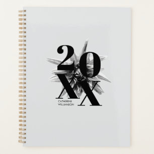 Modern Typography Floral Name 2026 Planner