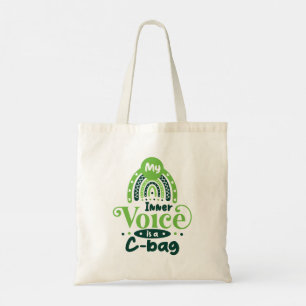 Modern Typography funny Quotes Tote Bag