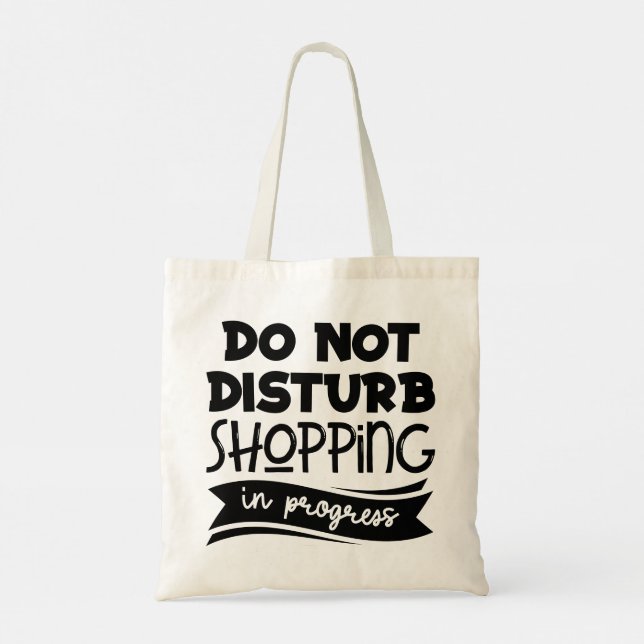 Modern Typography funny Quotes Tote Bag (Back)