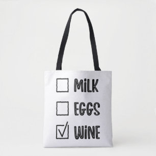 Modern Typography funny Quotes Tote Bag