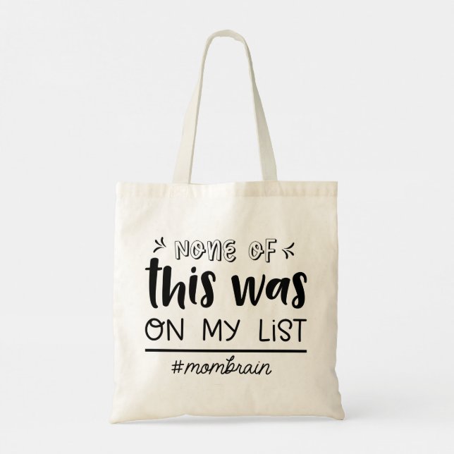 Modern Typography funny Quotes Tote Bag (Back)
