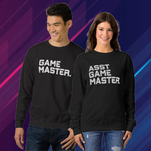 Modern Typography Game Master Men's Matching Sweatshirt