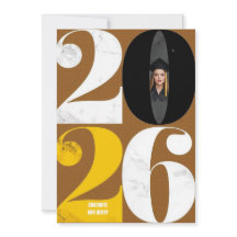 Modern Typography Graduation Announcements