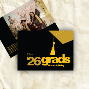 Modern Typography Graduation Class of 2026 Announcement