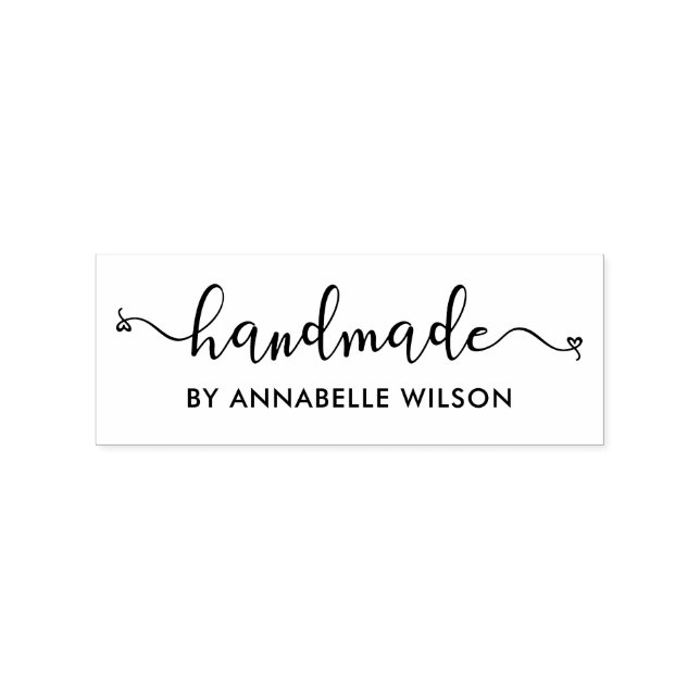 Modern Typography Handmade By Rubber Stamp (Imprint)