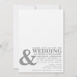 Modern Typography Invitation