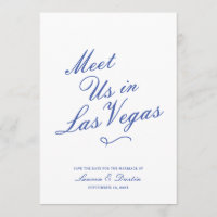 Modern Typography Meet Us | Wedding Save the Date
