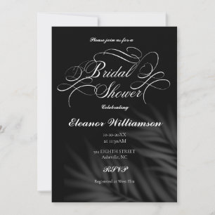 MODERN TYPOGRAPHY MINIMALIST  BRIDAL SHOWER INVITATION