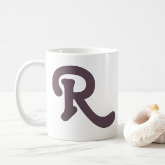 Modern Typography Monogram Coffee Mug