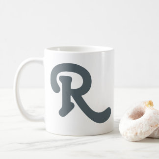 Modern Typography Monogram Coffee Mug