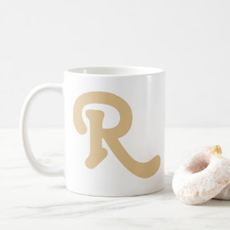 Modern Typography Monogram Coffee Mug
