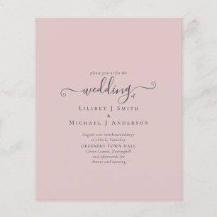 Modern Typography Only Wedding Flyer