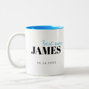 Modern Typography Personalized Best Man Mug
