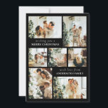 Modern Typography Photo Collage Christmas Card<br><div class="desc">Spread Christmas vibes with this simple,  minimalist holiday card! Featuring a stylish modern design,  it's the perfect template to showcase your family photo. Create your own custom Christmas card that blends elegance and trendy minimalism. Perfect for anyone who loves a clean,  modern look for the holidays.</div>