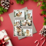 Modern Typography Photo Collage Christmas Card Acrylic Invitations<br><div class="desc">Spread Christmas vibes with this simple,  minimalist holiday card! Featuring a stylish modern design,  it's the perfect template to showcase your family photo. Create your own custom Christmas card that blends elegance and trendy minimalism. Perfect for anyone who loves a clean,  modern look for the holidays.</div>
