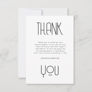 Modern Typography Photo Graduation Party Invite